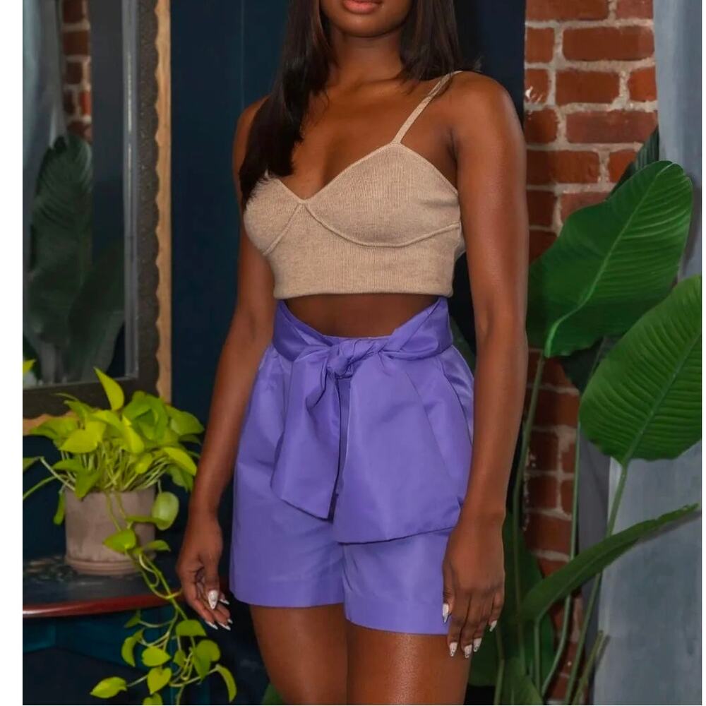 The Harlem's Fashion Show Kimberly Goldson Nylon Shorts Very Peri Large